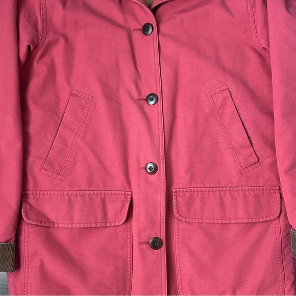 L.L. Bean Classic Barn Jacket Chore Coat Insulated 0WY28 Women's Small Pink - Picture 3 of 10